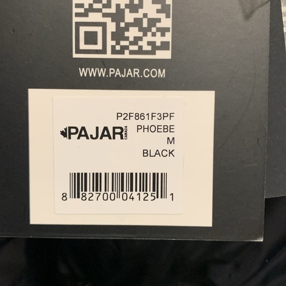 ❄️☃️❄️Pajar Phoebe Chevron Short Black Puffer Size M❄️☃️❄️ - Picture 10 of 11